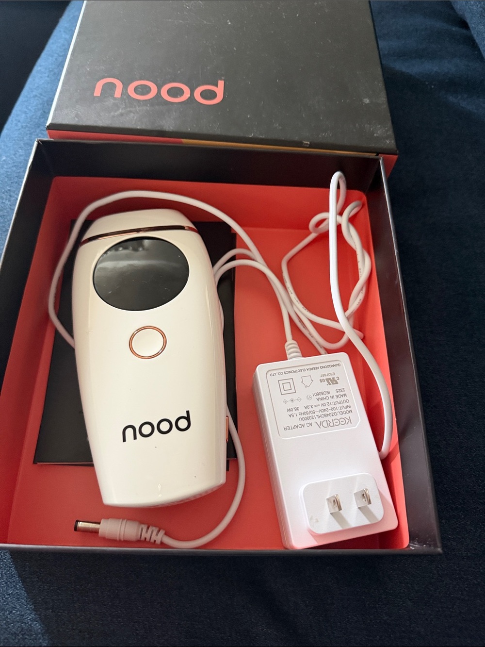nood White Hair Removal Device - Portable At-Home IPL